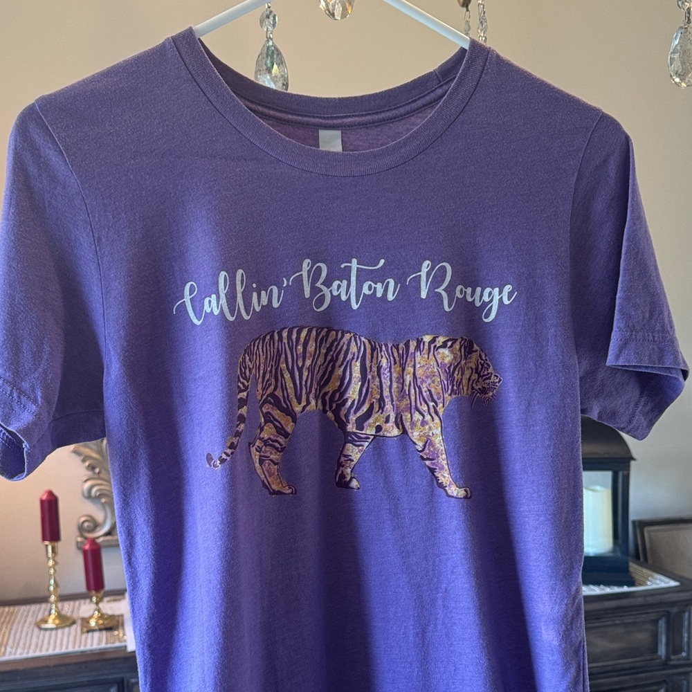 Bella Canvas purple Crew Neck Tee